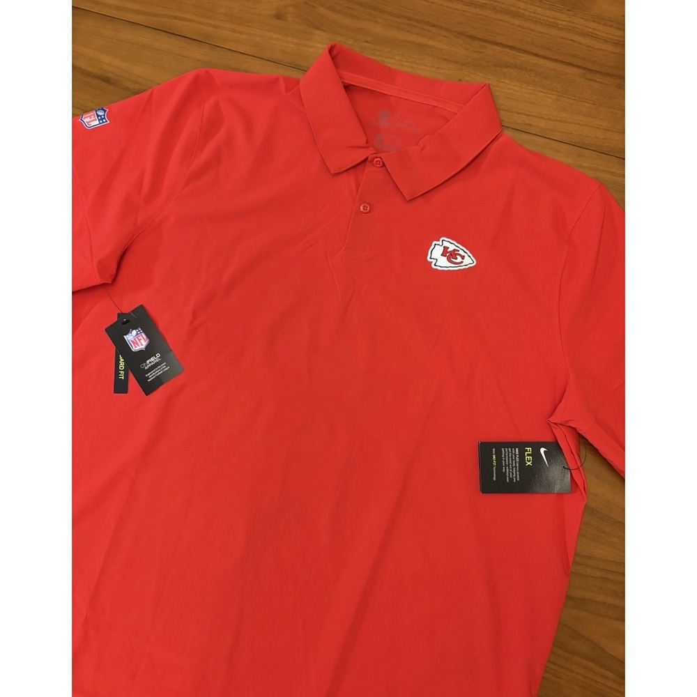 Kansas City Chiefs Nike Polo Shirt Sideline Elite Performance NEW Sz 2XL OnField